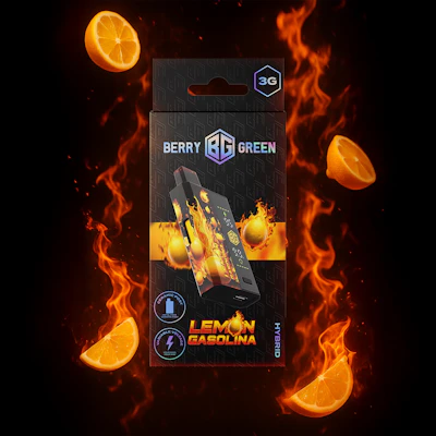 Berry Green - 3g Disposable - Lemon Gasolina - DISPOSABLES by Berry Green at King of Budz
