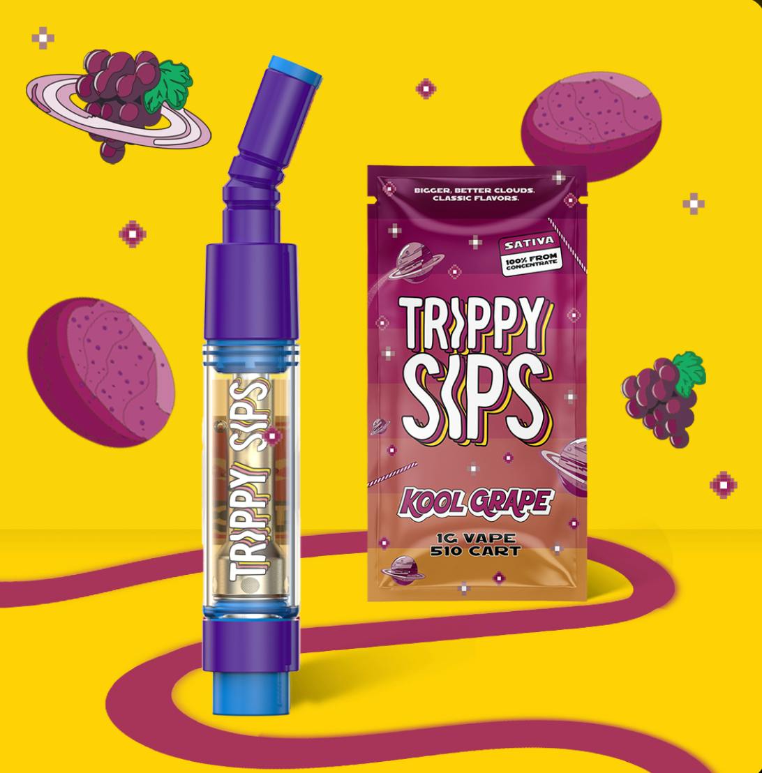 Trippy Sips Trippy Sips Cartridge Kool Grape (S)
