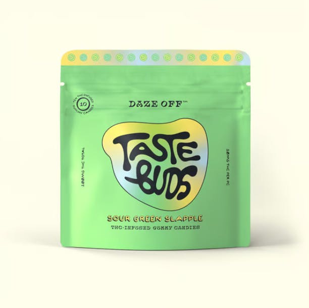 Product AZ Daze Off Taste Buds Gummies - Sour Green Slapple 100mg (10pk)