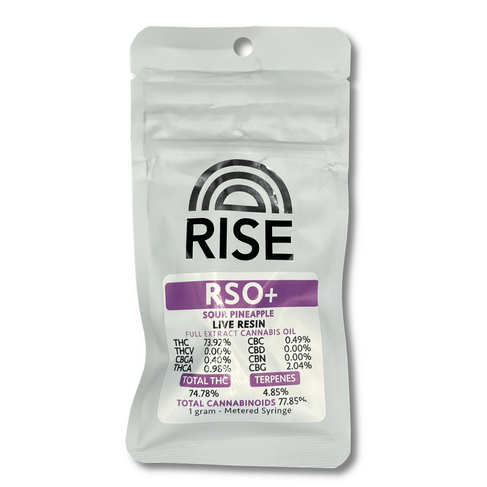 Rise | RSO Dart - 1g - RSO + Sour Pineapple Live Resin