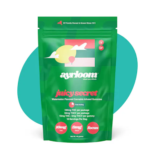 Ayrloom Watermelon ‘Juicy Secret’ | 2:1 | 10MG THC : 5MG THCV 10 Pack-active