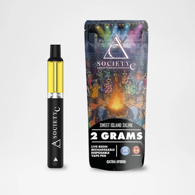 Society C - 2g Live Resin Disposable - Sweet Island Skunk