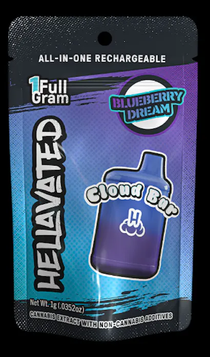 Blueberry Dream Cloud Bar Rechargeable Disposable 1g