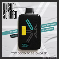 UNSUBSCRIBED | Jacked and Judgey | 2G Liquid Diamond & Live Resin | Disposable - product image at King of Budz