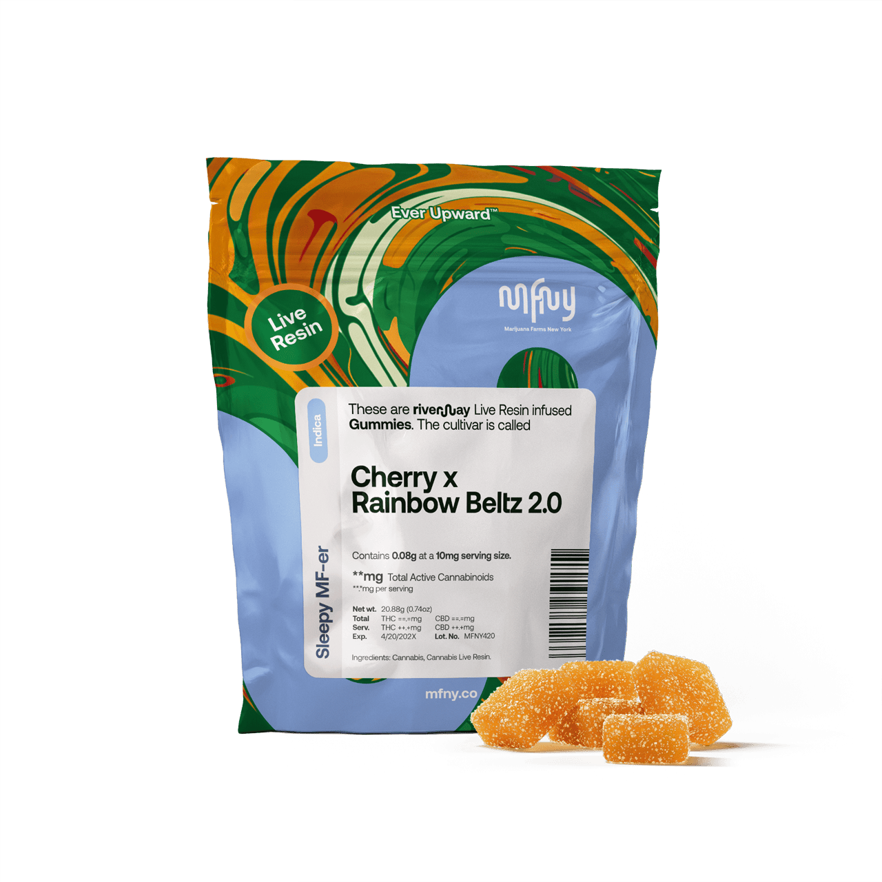 Cherry X Rainbow Beltz 2.0 Live Resin Gummies • 8 Pack | 80mg by