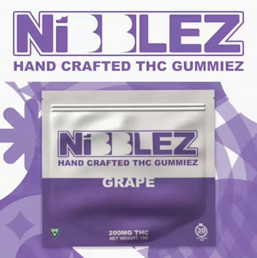 Nibblez | 200mg Gummies | Grape