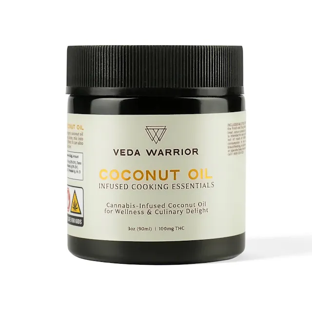 Veda Warrior Infused Coconut Oil 3oz/100mg (hybrid, edibles, 2.8g)