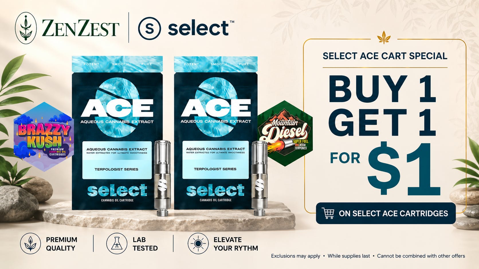 Select ACE Carts: Buy One, Get the Second for $1