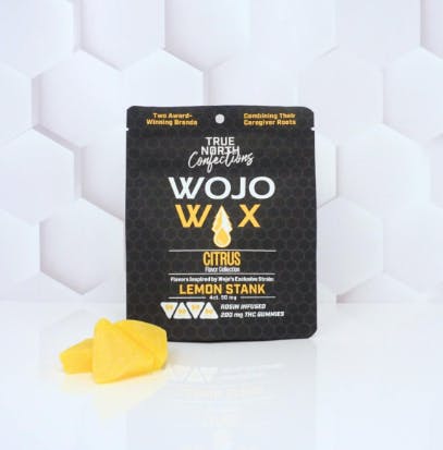 Product: True North Confections x Wojo Wax | Lemon Stank Rosin Gummies 4pc | 200mg