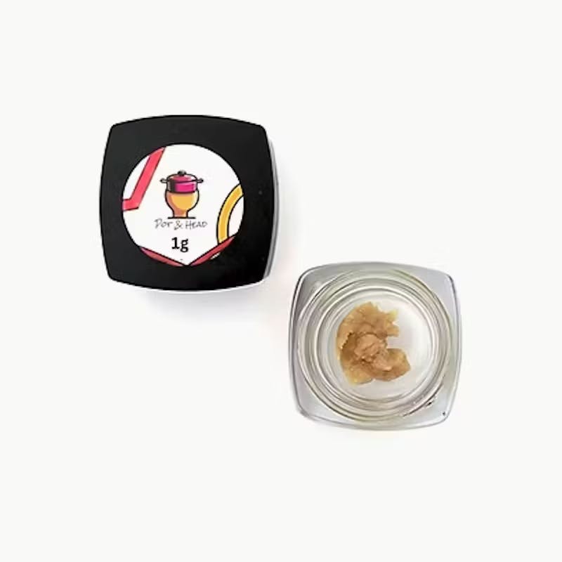 Product Pot & Head - Rainbow Papaya - 1g - Cold Cure Rosin