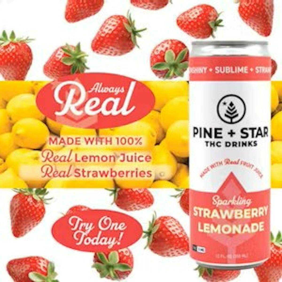 Photo of Strawberry Lemonade | Sparkling THC Drink | 5mg