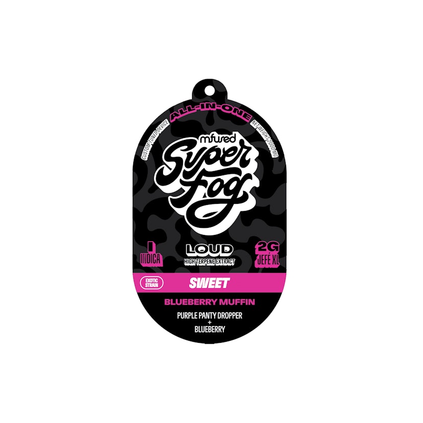 Mfused LOUD High Terpene Extract Disposable : Blueberry Muffin