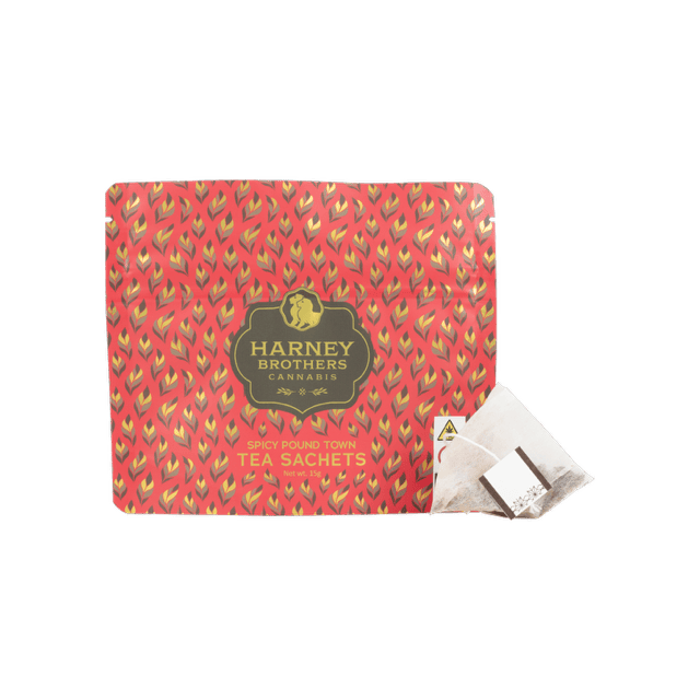 Harney Brothers Cannabis Spicy Pound Town Tea Sachets 5ct