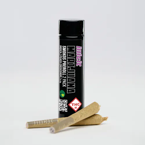 Peach Crescendo Smokos Pre-Roll .5g 2-Pack-active