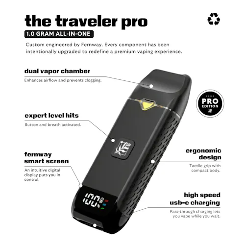 Fernway Pickle Traveler PRO Vape Pen 1000mg-4