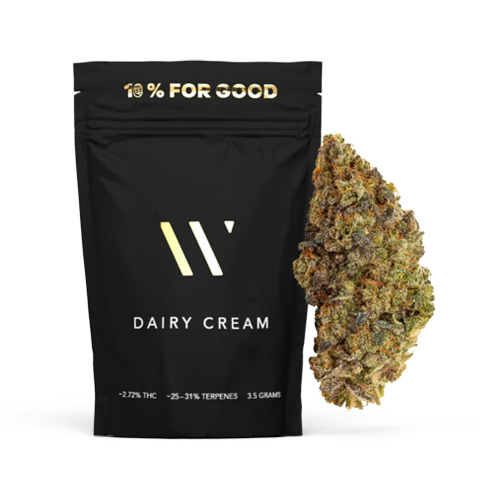 Dairy Cream strain is grown by Dunesberry Farms in Kamloops, BC. Available at Stok'd Cannabis