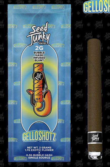 Product: Seed Junky | Bubble Hash Infused Cannon Blunt - Gello Shotz - 2g