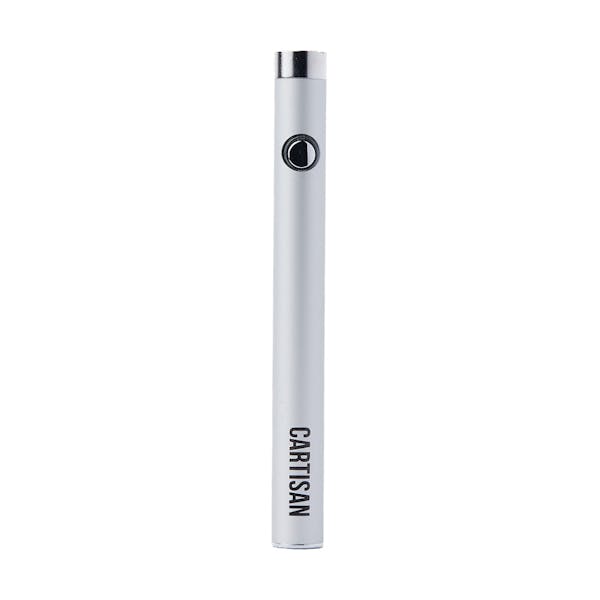 Cartisan Slim Button 280 - Vape Battery - Silver