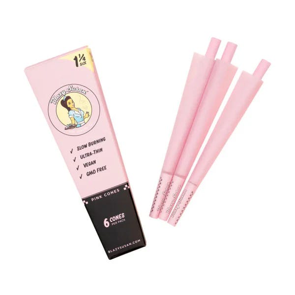 Product Blazy Susan 1 1/4 Pink Cones 6ct
