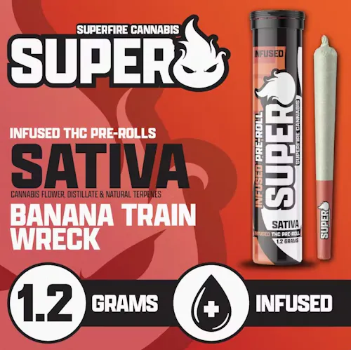 Banana TrainWreck | Infused Pre-Roll | 1.2g-active