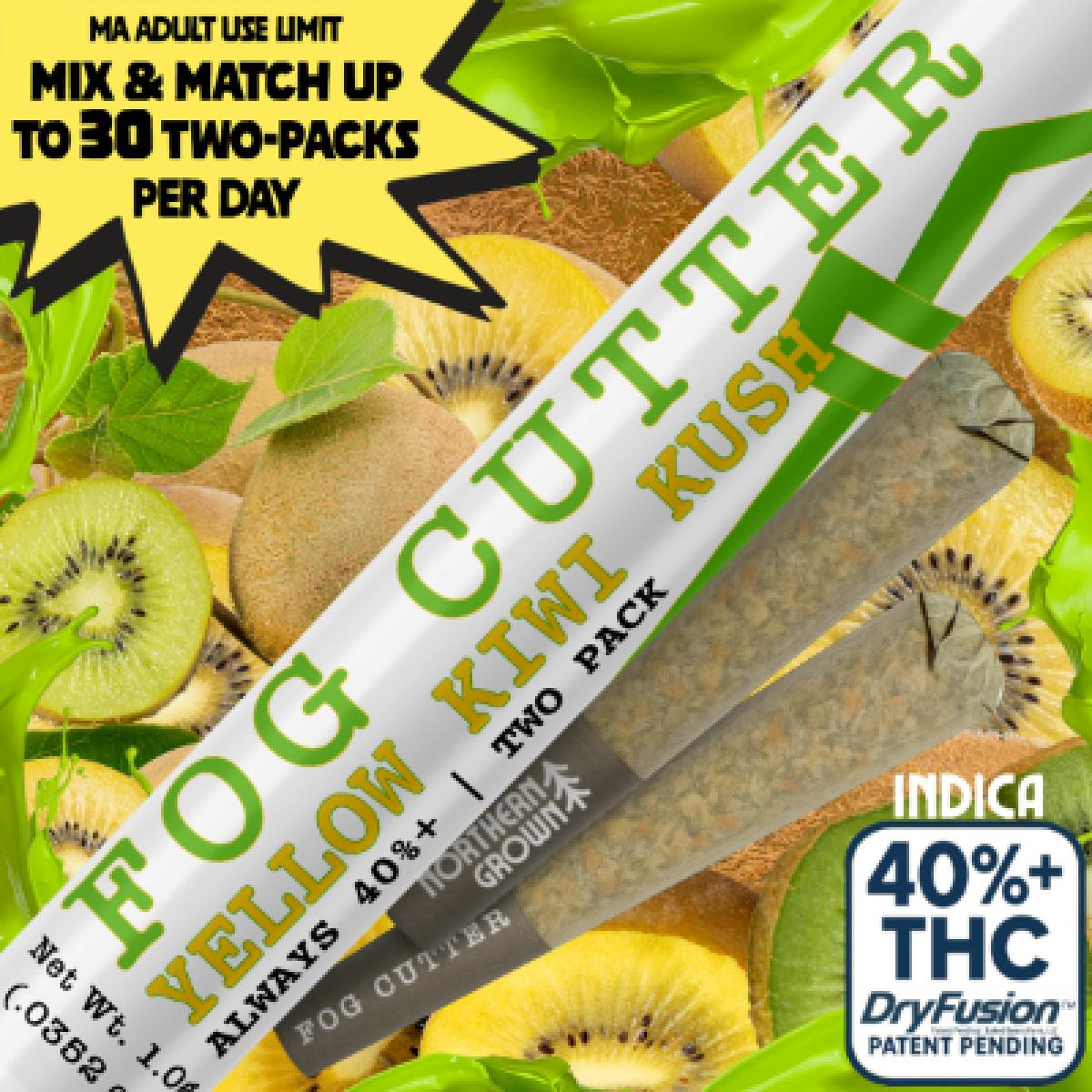 Fog Cutter | Yellow Kiwi Kush | Infused Preroll - /2pk
