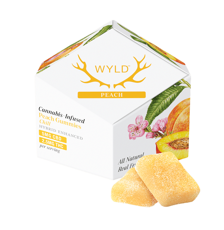 Product WYLD - Peach 2:1 CBD:THC Gummies (50mg 10pk)