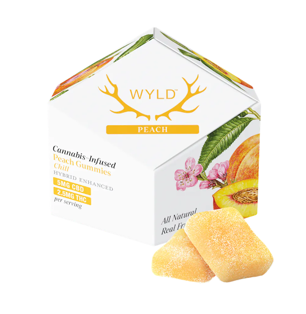 Product WYLD - Peach 2:1 CBD:THC Gummies (50mg 10pk)