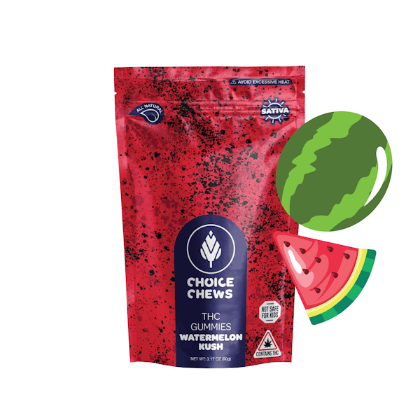 Watermelon Kush (S) Gummies - 100mg 20pk - Choice