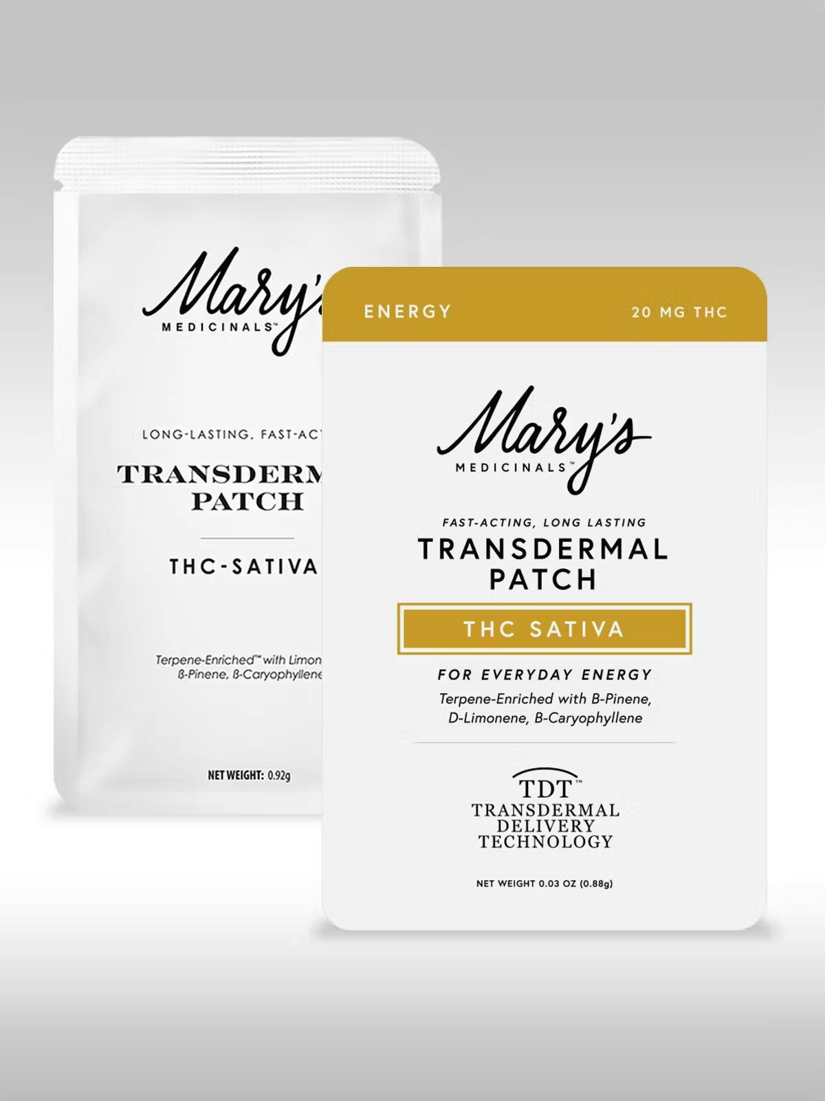 Product: MARYS MEDICINALS | ENERGY - TRANSDERMAL PATCHES | 20MG | SATIVA