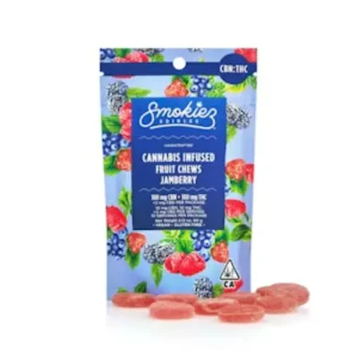 Smokiez - 200mg 1:1 THC:CBN Gummies - Sweet Jamberry