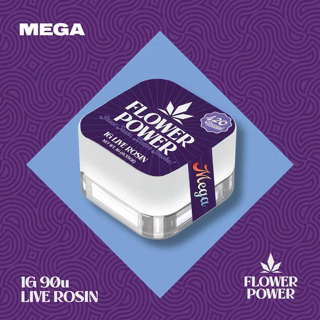 Flower Power - 1g Live Rosin - Mega