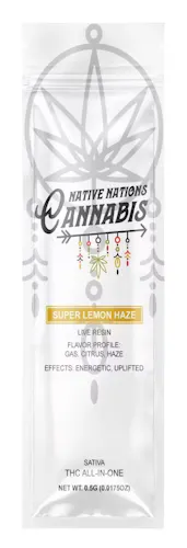 Native Nations | AIO | Super Lemon Haze | Live Resin Infused | .5G-active