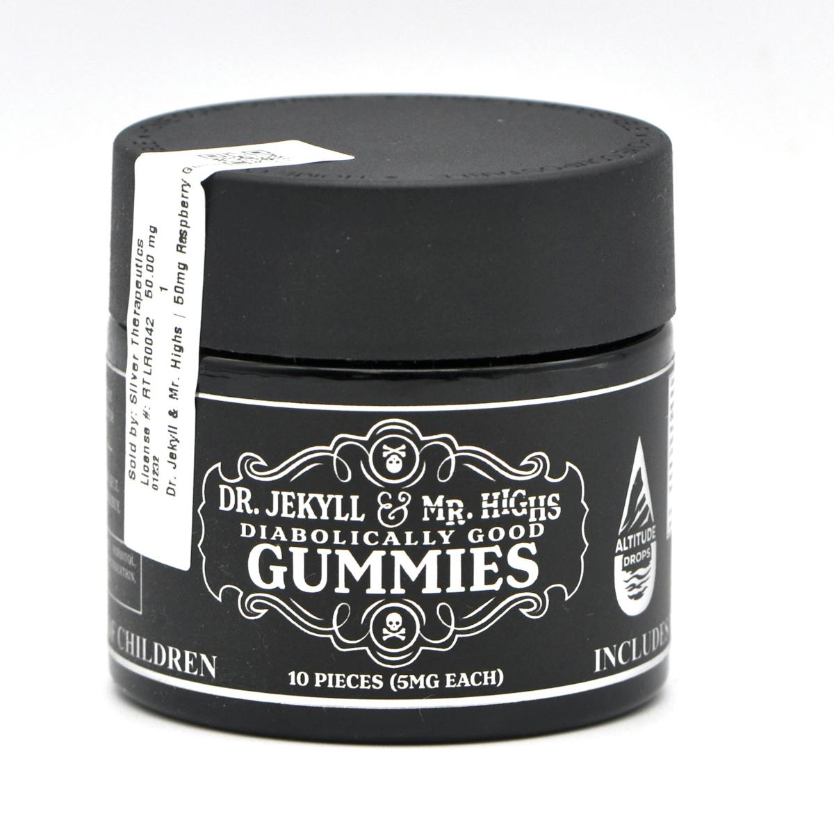 Image of Dr. Jekyll & Mr. Highs | 50mg Raspberry Gummies