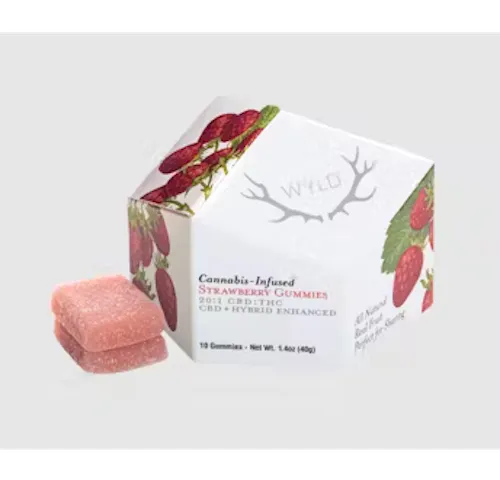 Strawberry 20:1 CBD + Hybrid Enhanced Gummies-active