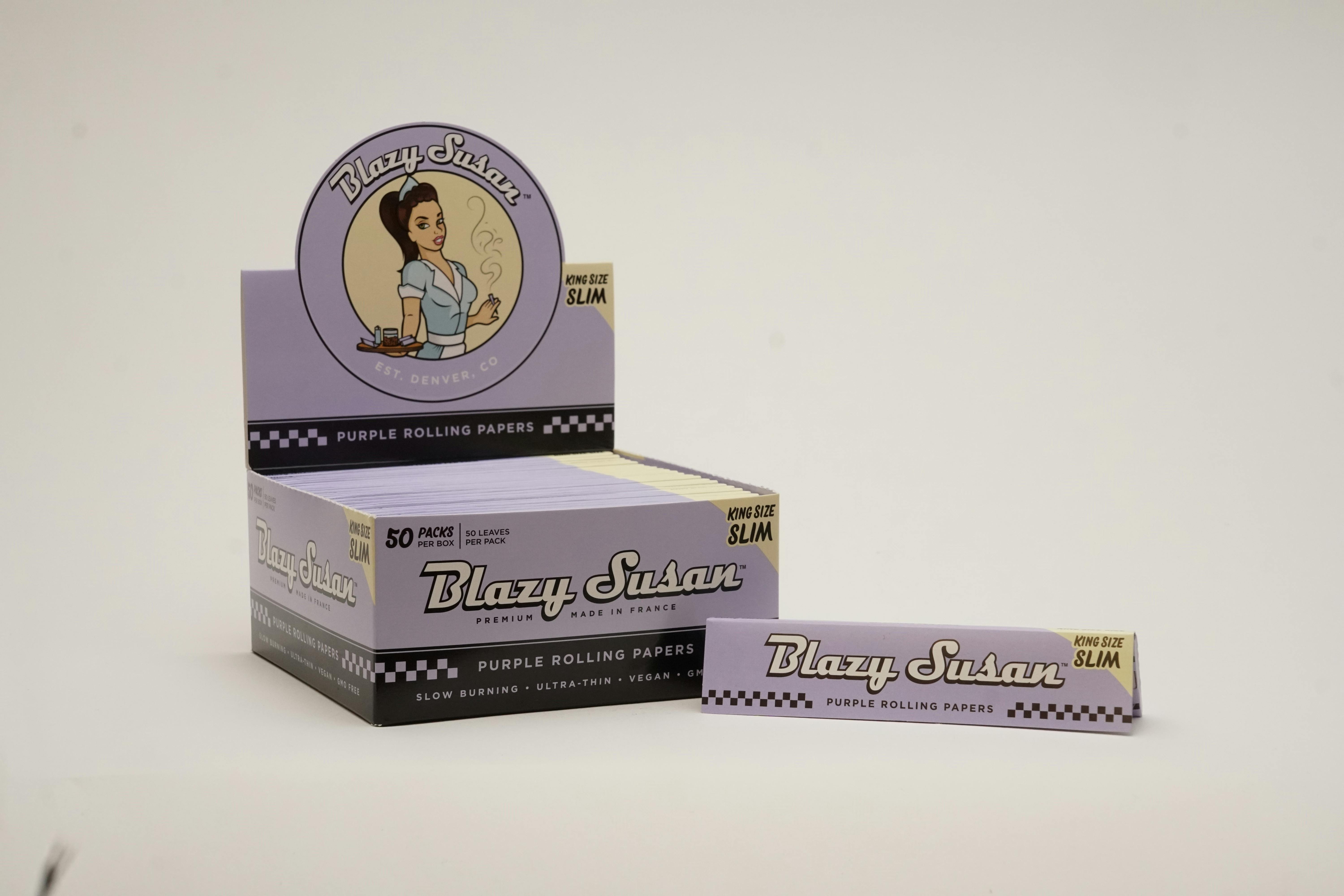 Blazy Susan - Purple King Size Slim Papers | Blue Sage Cannabis