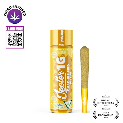 Jeeter - 1g Quad Infused Preroll - Pina Colada - PRE_ROLLS by Jeeter at King of Budz