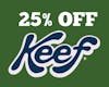 25% Off Keef Soda ALL MARCH