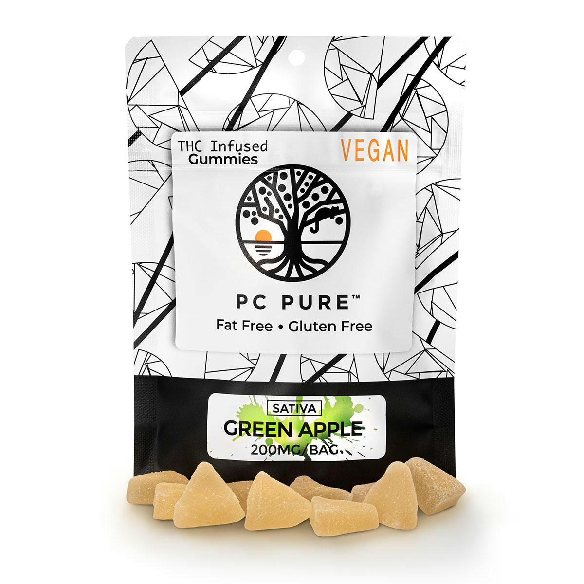 Product: PC Pure | Gummies - 200mg - Green Apple (Sativa)