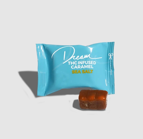 Dream Edibles | Dark Chocolate Covered Sea Salt Caramel | 10mg