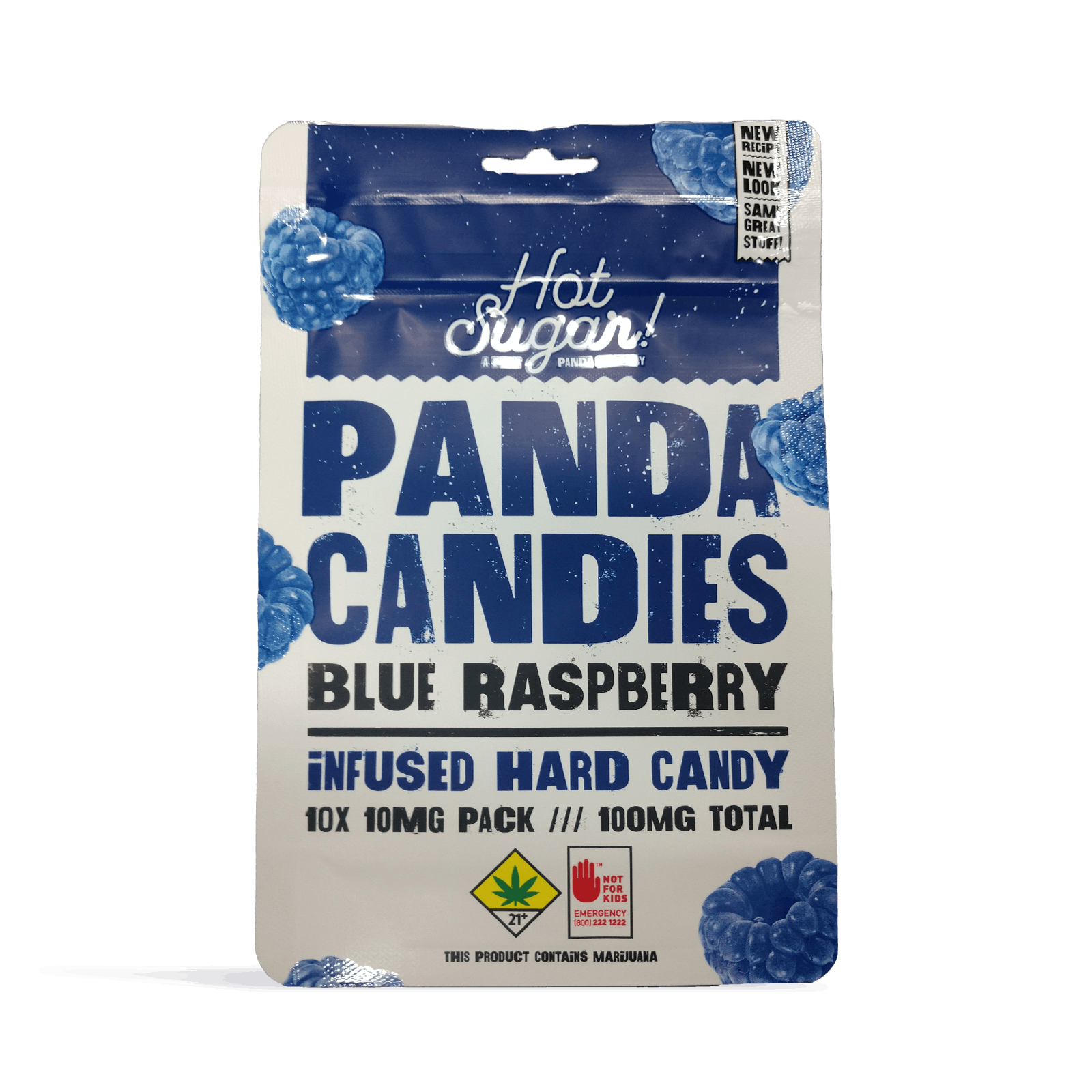 Hot Sugar Blue Raspberry Panda Candies 10pk Fweedom