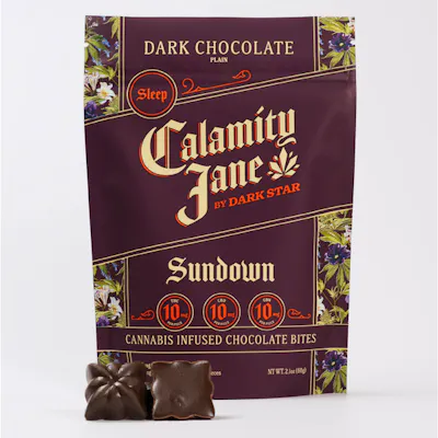 Calamity Jane Sundown Dark Chocolate Bites 1:1:1 (THC:CBD:CBN