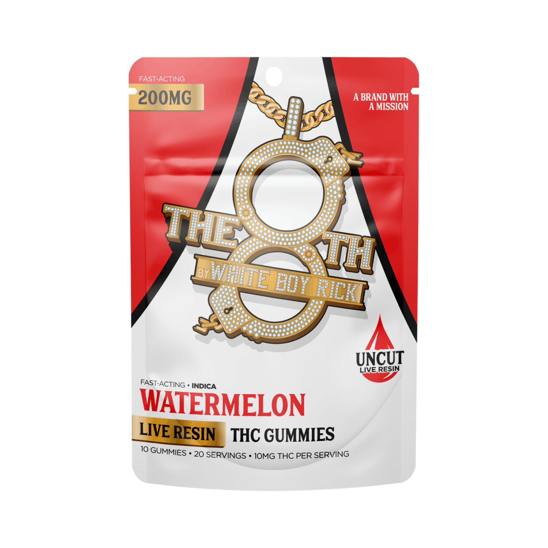 The 8th - 200mg LIve Resin Gummies - Watermelon