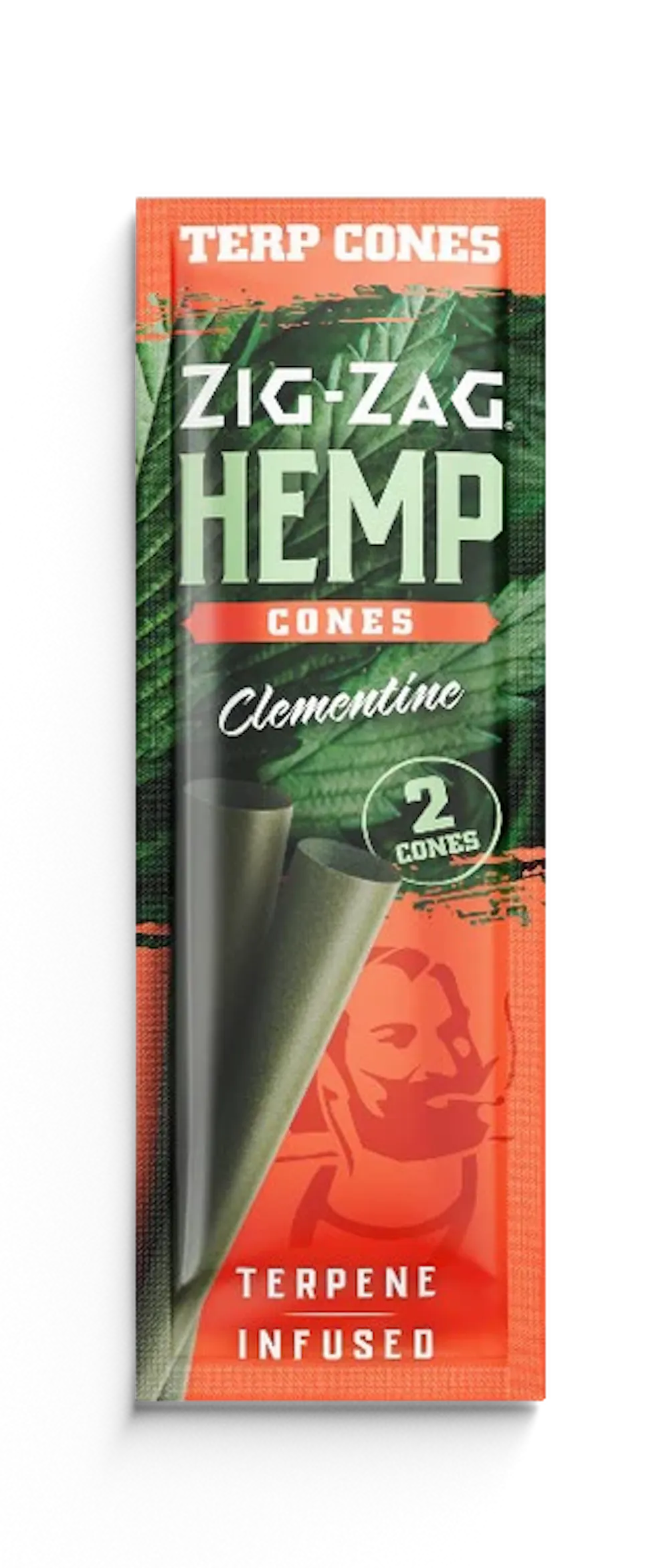 Product Zig-Zag - Terpene Infused Hemp Cones, Clementine, 2pk