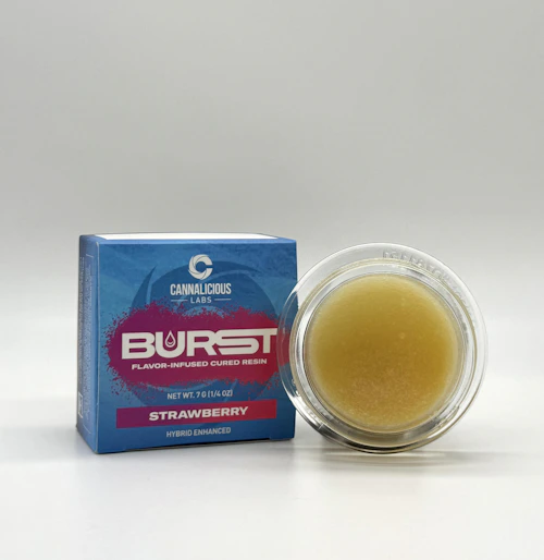 Cannalicious - 7g Cured Resin Baller Jar - Strawberry Burst