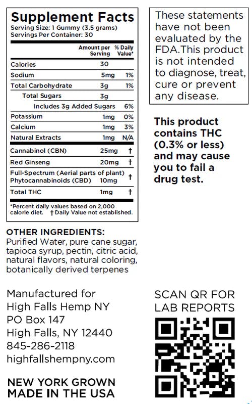 Advance Sleep CBN+CBD Blueberry Gummies | 4 Pack | 140mg by High