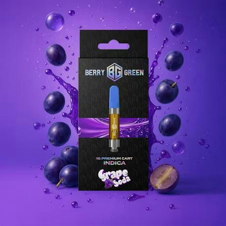 Grape Soda Cart Indica by Berry Green – Vapes at Gatsby Cannabis