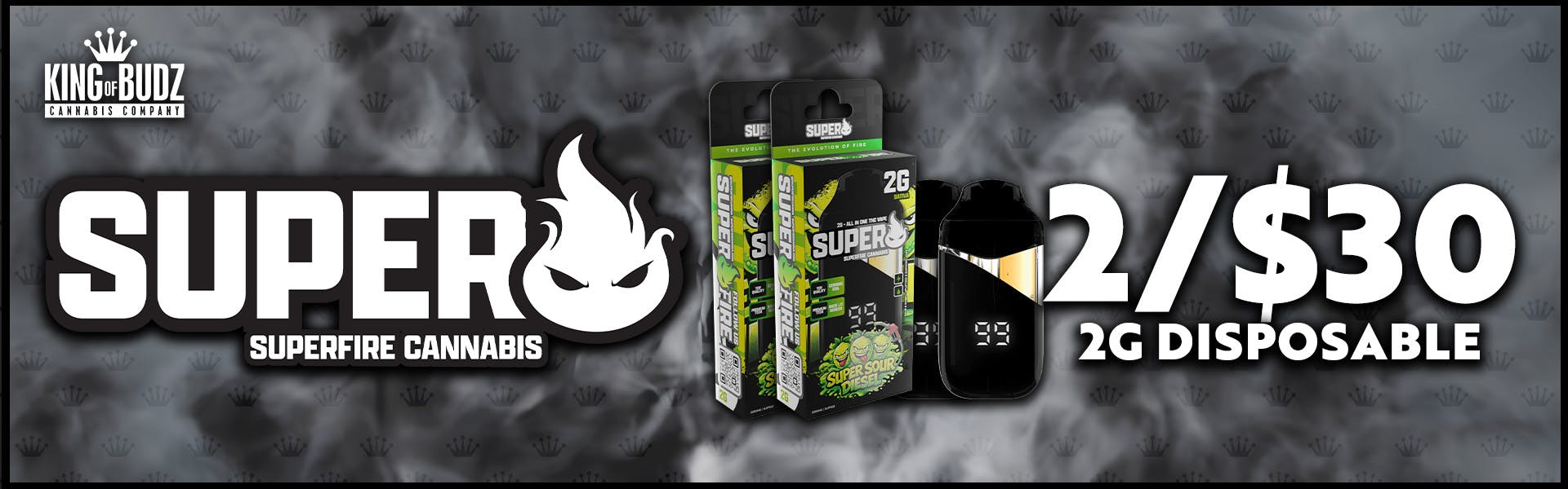 Superfire 2g Disposable - 2/$30