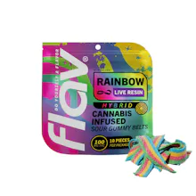 Flav - 100mg Live Resin Gummies - Rainbow Belts