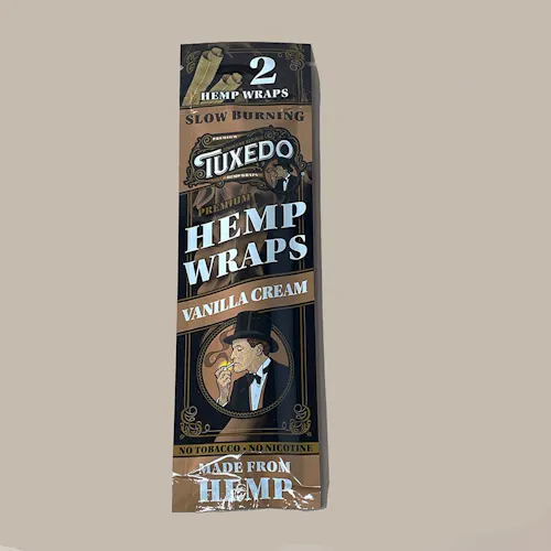 TUXEDO | HEMP WRAPS | VANILLA CREAM | 2PK-active