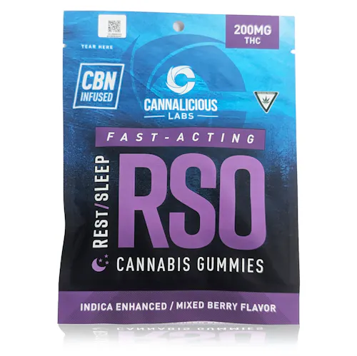 Rest/Sleep Mixed Berry RSO Gummies 10-pack-1